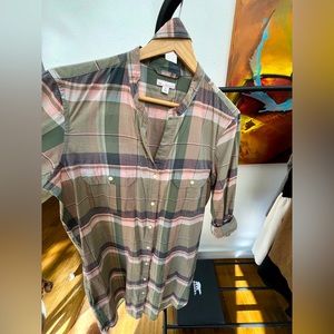 GAP Plaid Shirtdress